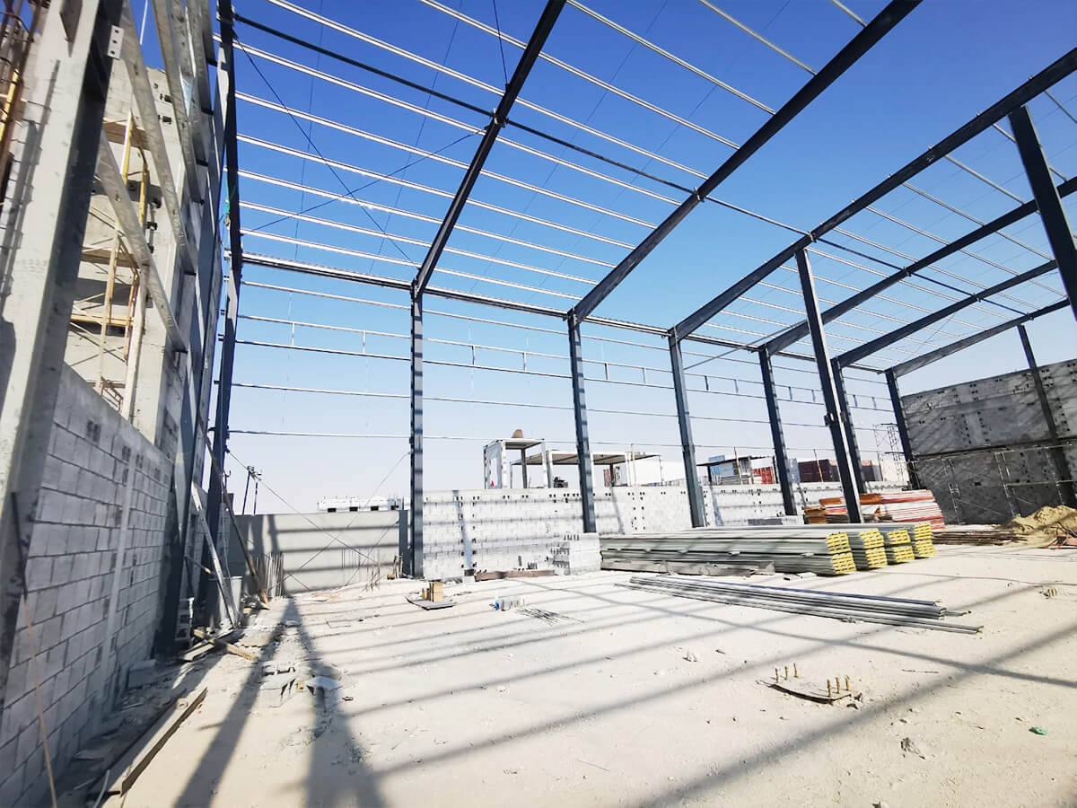 Custom-made Mezzanine Floor Steel Structure Workshop