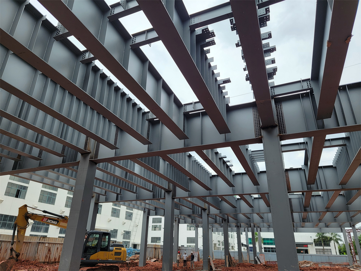 Heavy Duty Extension Construction Steel Structure Packaging Workshop