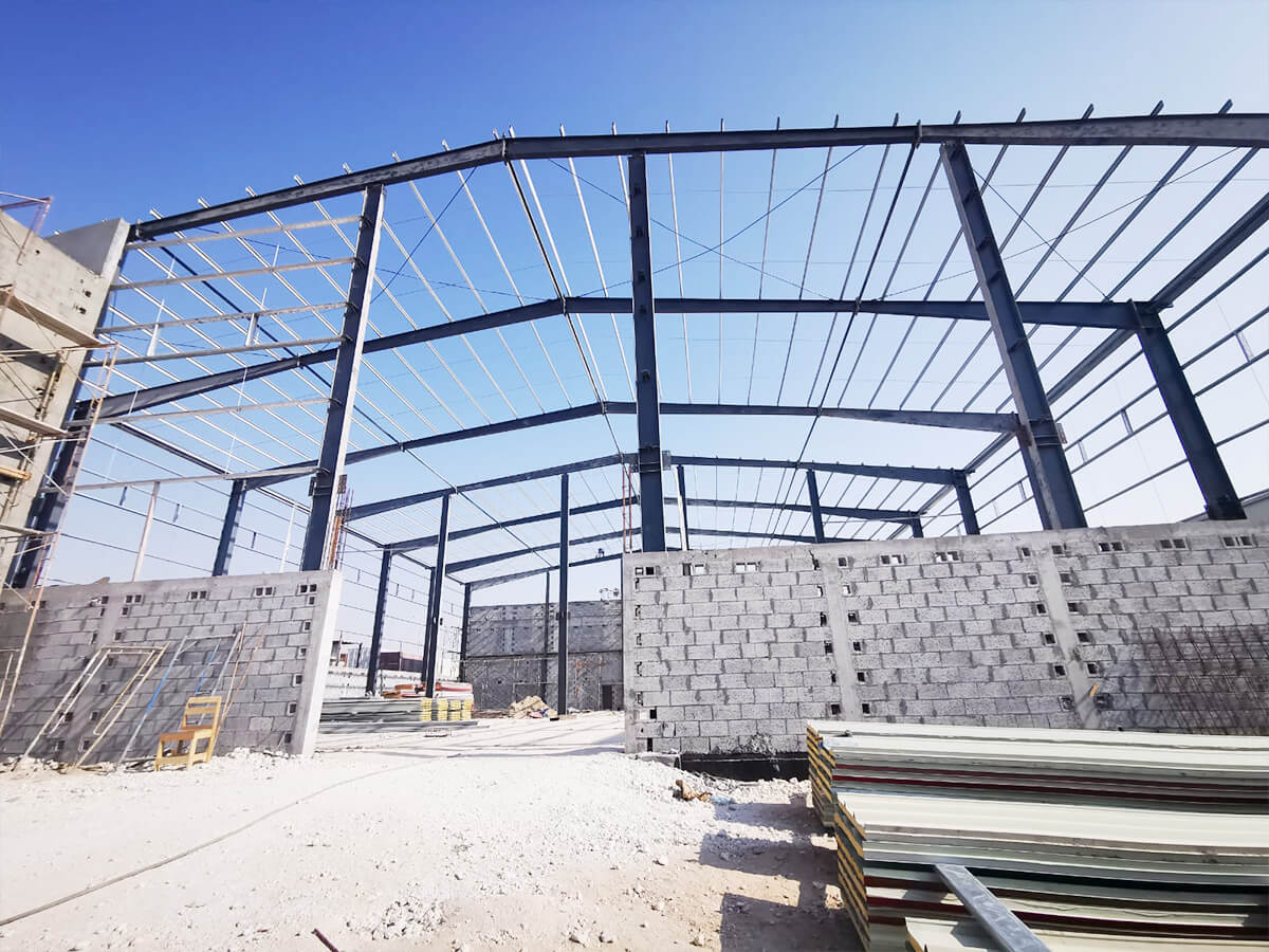 Custom-made Mezzanine Floor Steel Structure Workshop