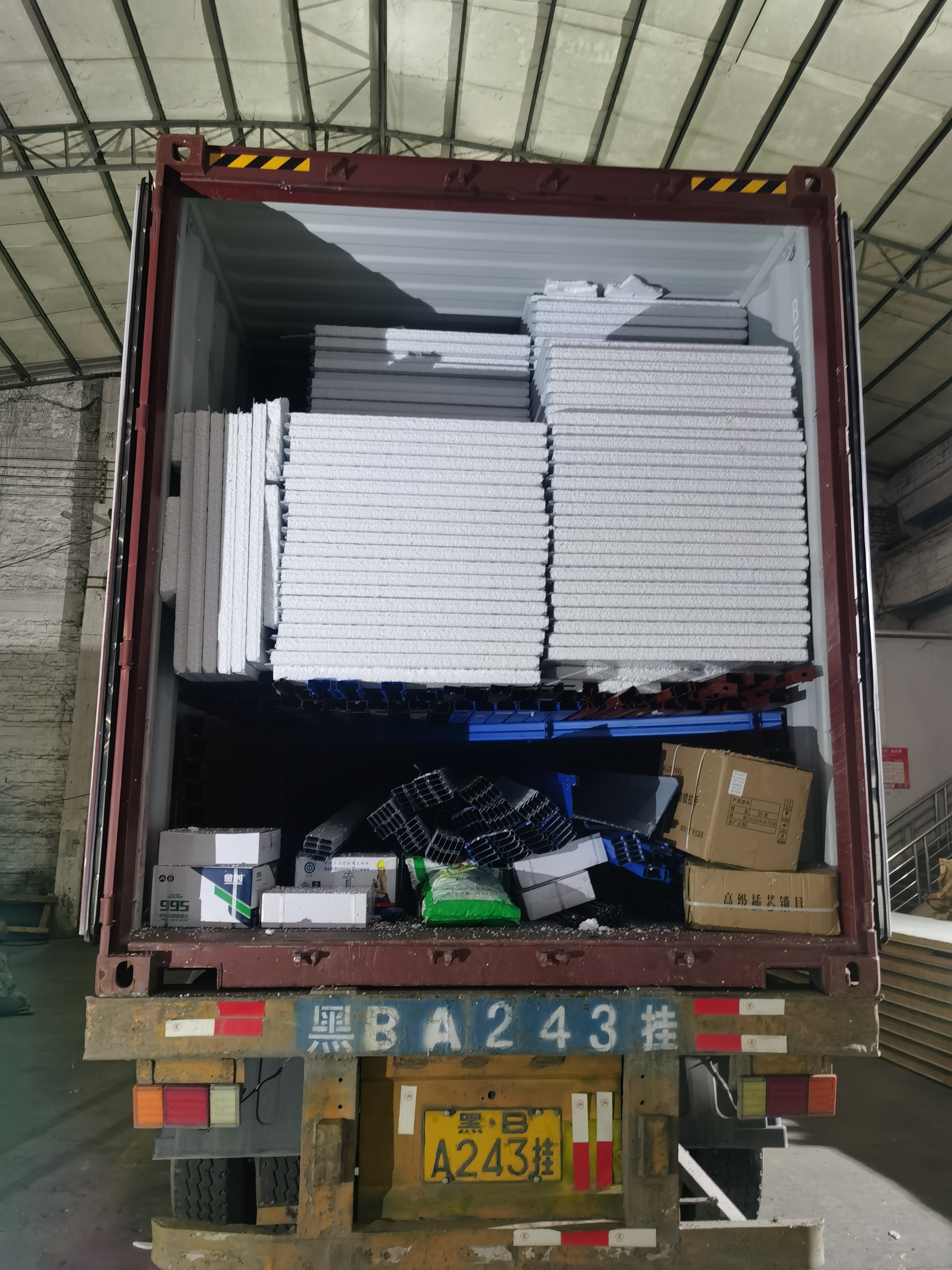prefab house container loading