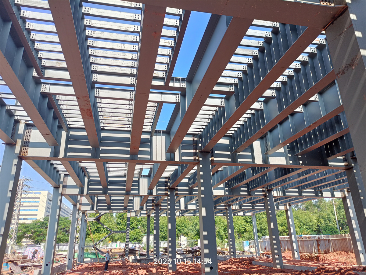 Heavy Duty Extension Construction Steel Structure Packaging Workshop
