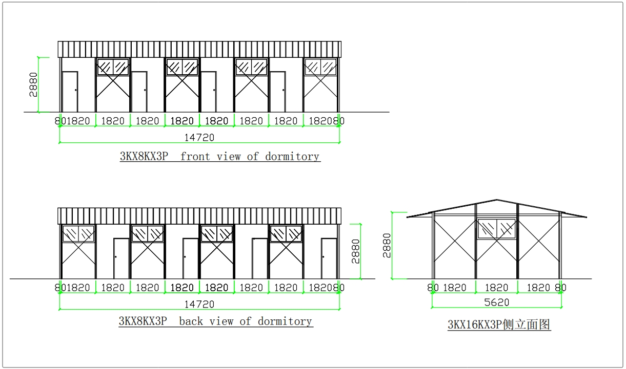 K type prefab house