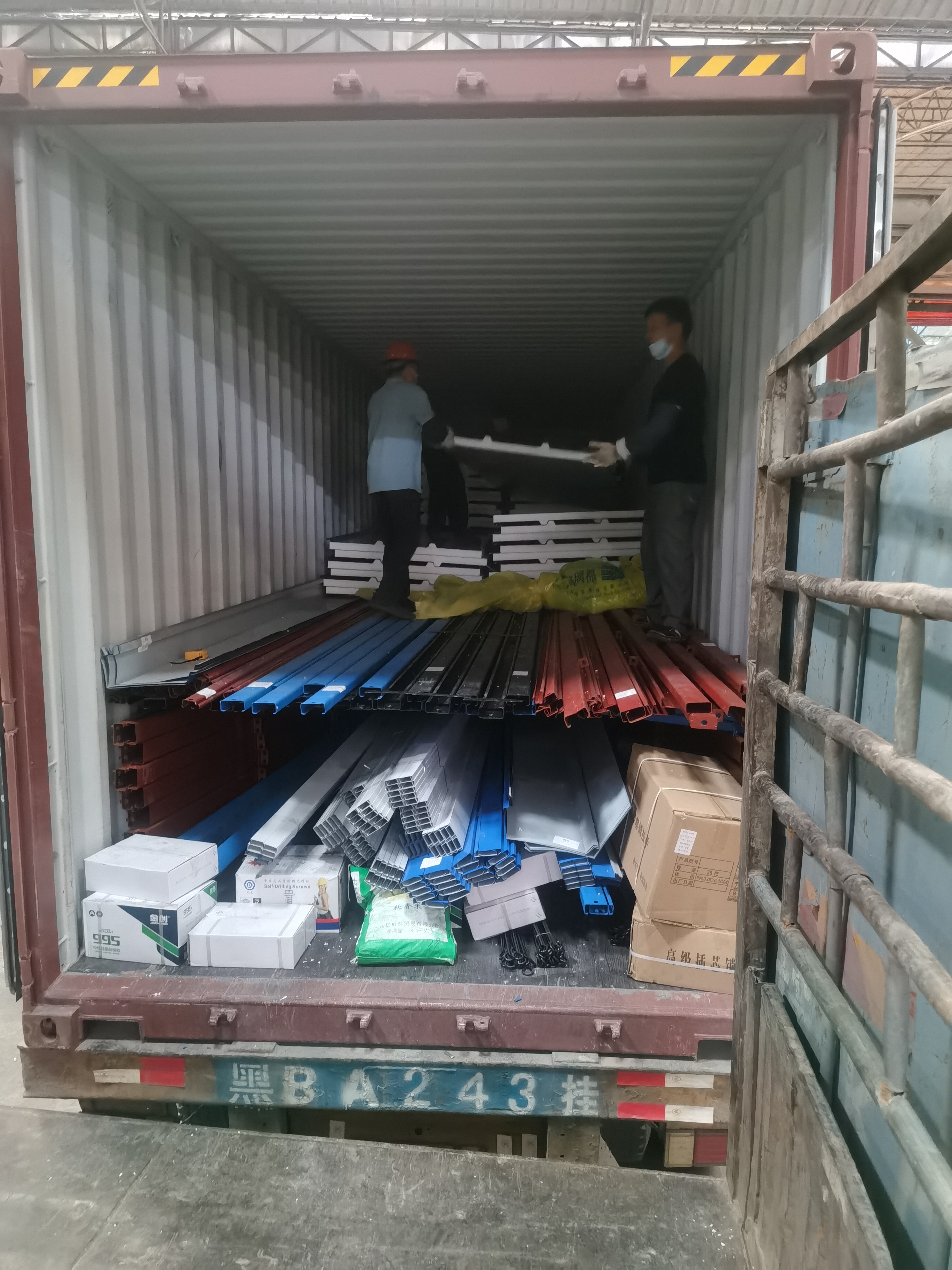 prefab house container loading