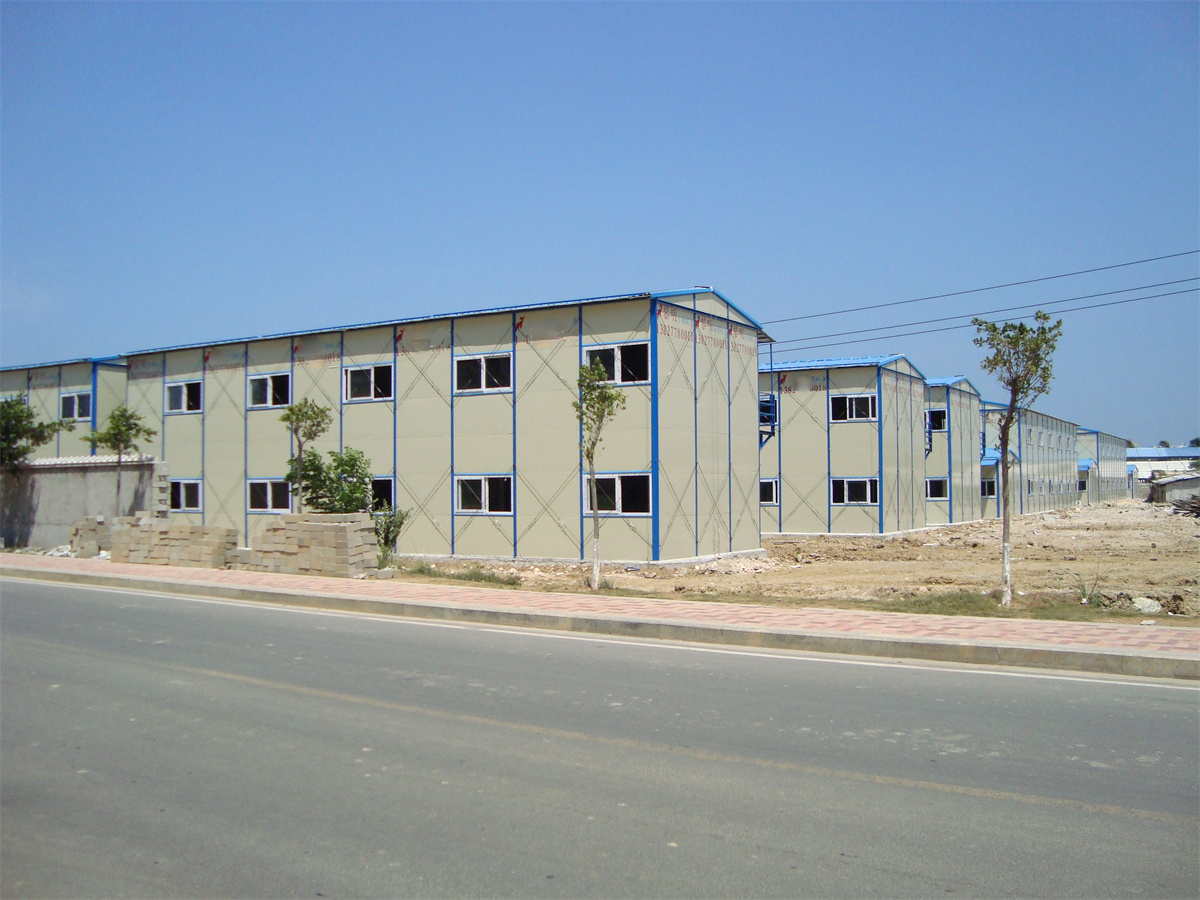 2-floor C Purlin Steel Frame Prefab K Type House