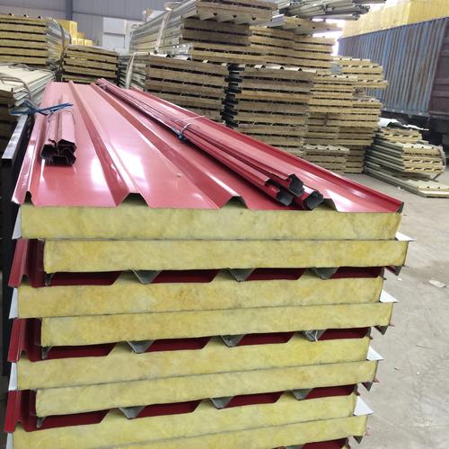 red glass wool sandwich panel