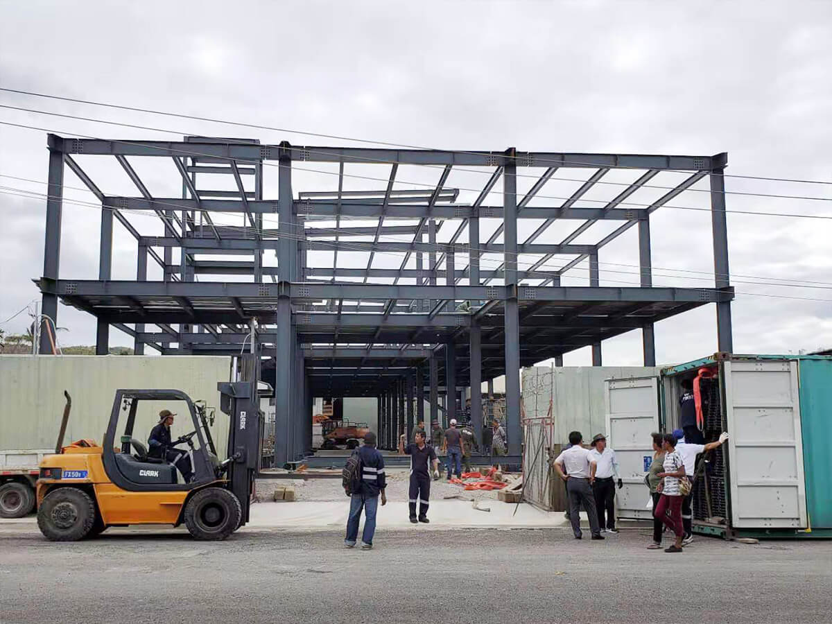 Prefabricated Metal Frame Structure Construction Steel Building