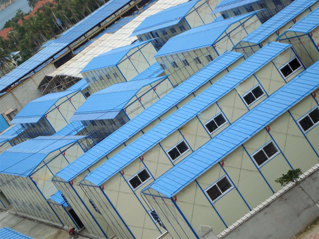 2-floor C Purlin Steel Frame Prefab K Type House
