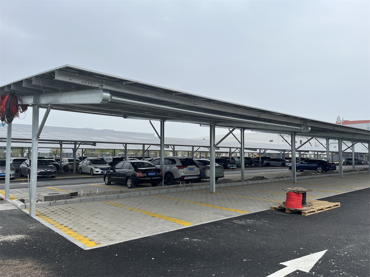 Hot-dip Galvanized Steel Structure Frame Solar Panel Roof Carport Car Garage