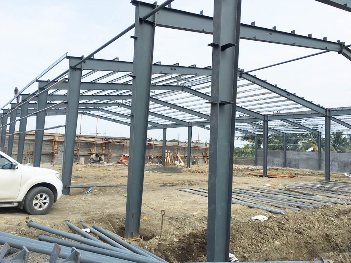 Galvanized Steel Frame Prefabricated Warehouse