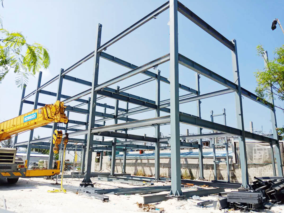 Light Steel Structure Construction Prefab Metal Office Building