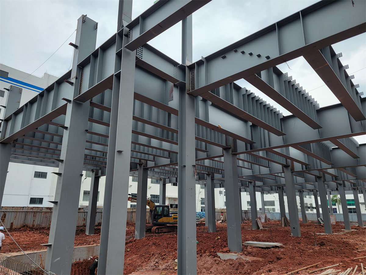 Heavy Duty Extension Construction Steel Structure Packaging Workshop