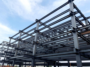 Multistorey Logistics Center H Beam Steel Frame Prefabricated Steel Building