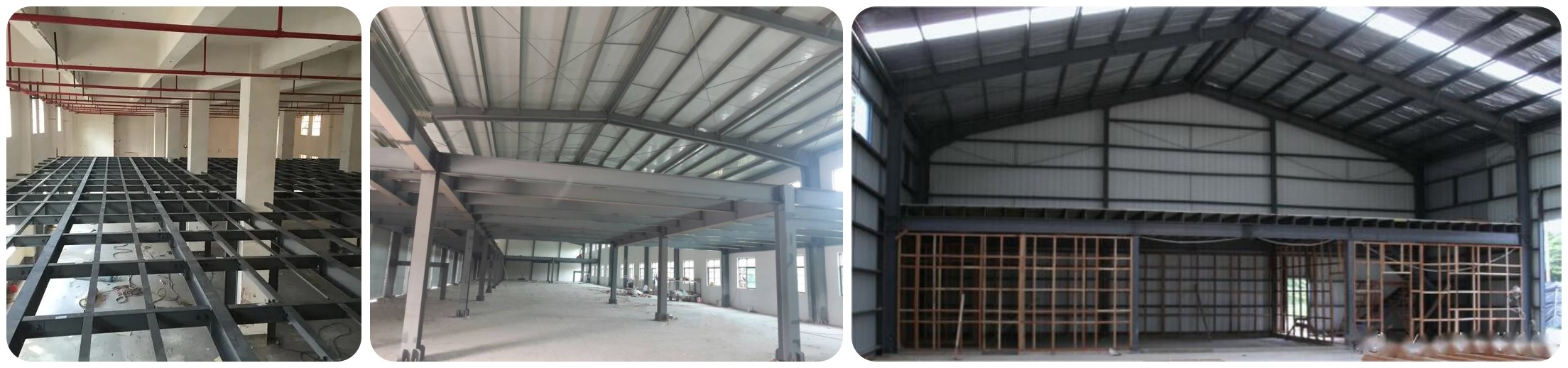 steel structure building with a mezzanine 