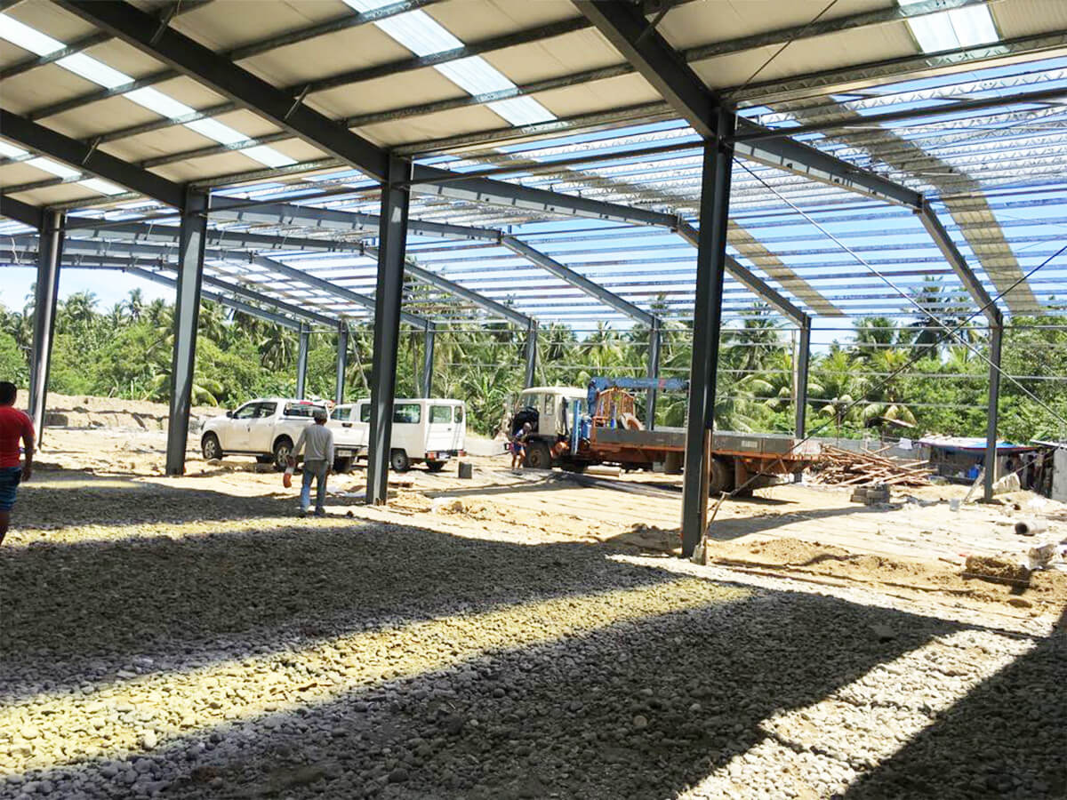 Galvanized Steel Frame Prefabricated Warehouse