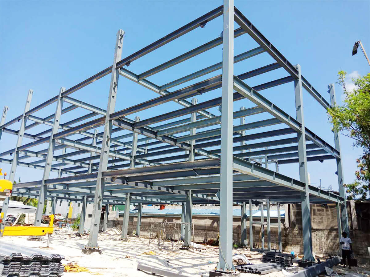 Light Steel Structure Construction Prefab Metal Office Building