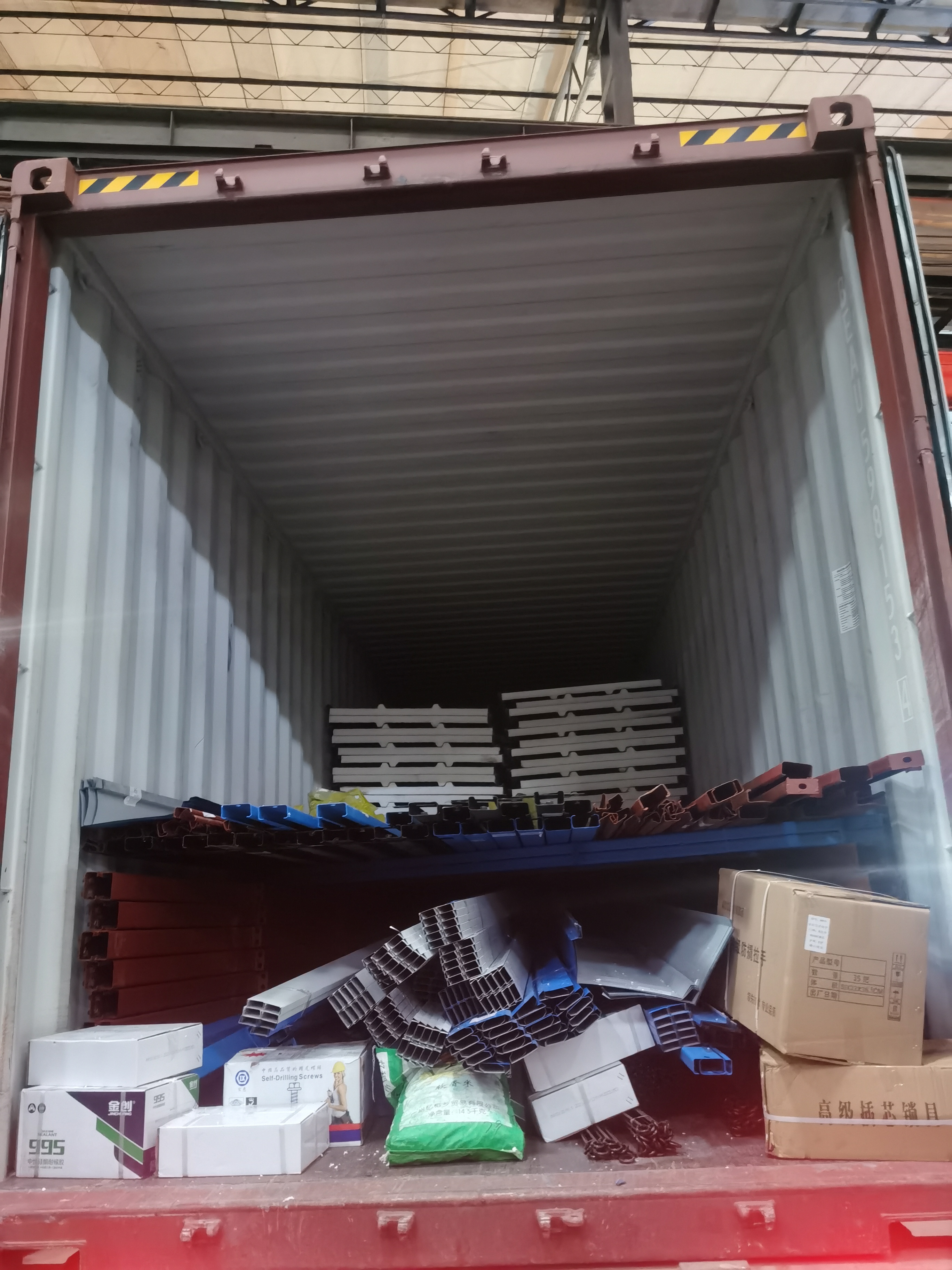 prefab house container loading