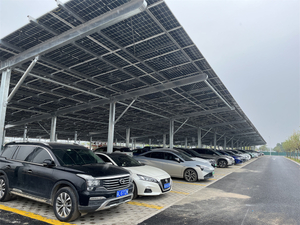 Hot-dip Galvanized Steel Structure Frame Solar Panel Roof Carport Car Garage