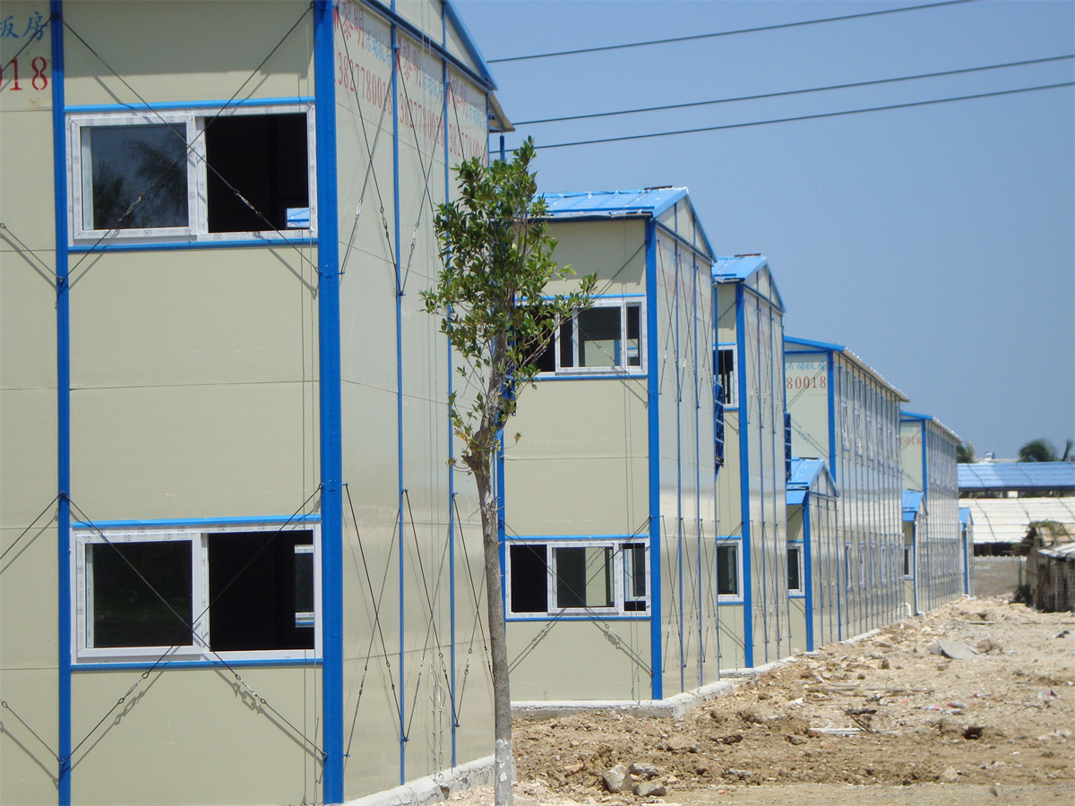 2-floor C Purlin Steel Frame Prefab K Type House