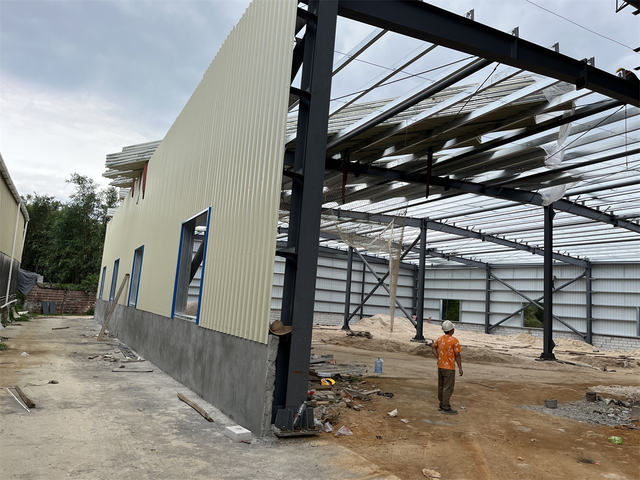 Light Steel Structures Industrial Warehouse Workshop Steel Metal Buildings Storage Sheds Construction Prefab Warehouse
