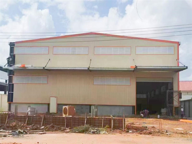 2 floor metal frame floor deck prefabricated steel structure warehouse for Thailand