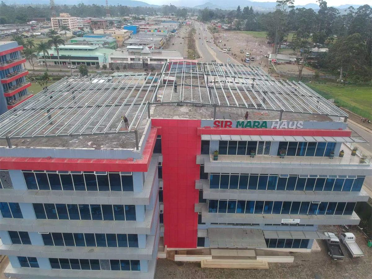 Popular Metal Buildings Multi-floor Prefabricated Steel Structure Commercial Hall Roof Extension Steel Building