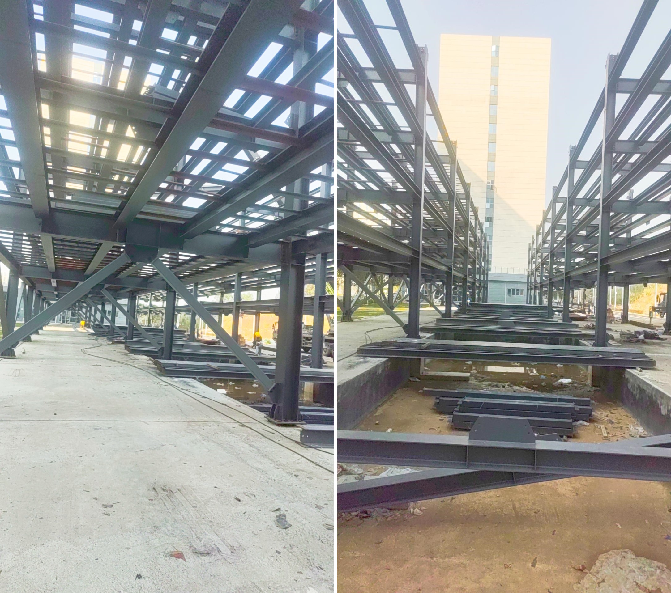 steel garage building