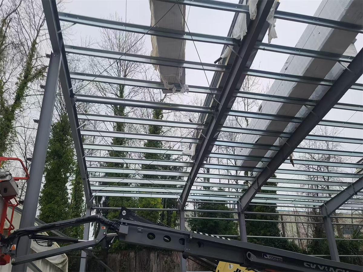 What type of steel is used in a warehouse?