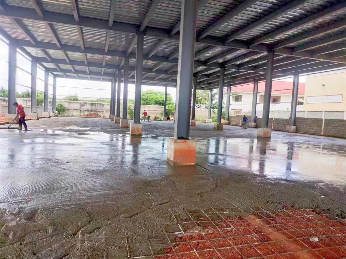 2 floor metal frame floor deck prefabricated steel structure warehouse for Thailand