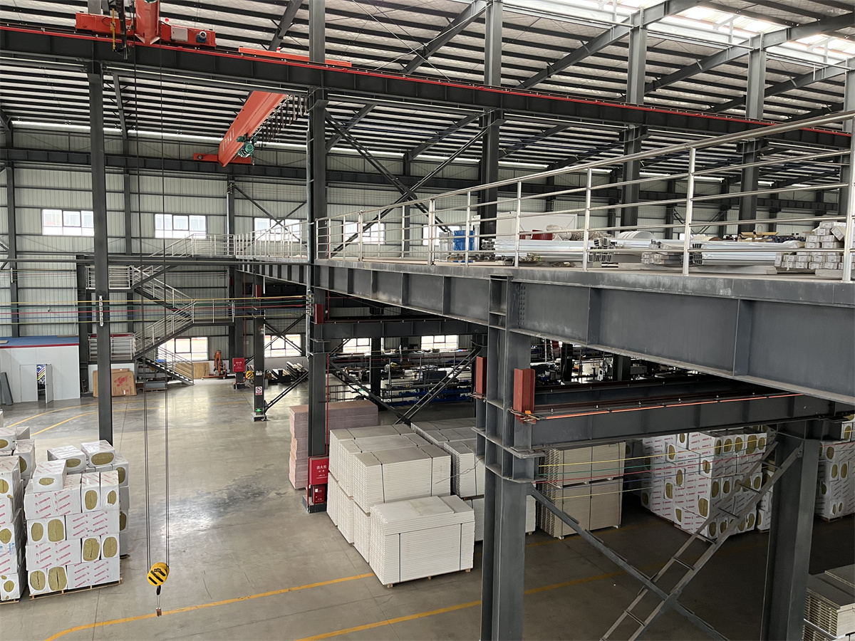 Industrial Prefabricated Construction Steel Structure Workshop Building with Mezzanine Floor 