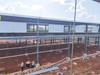 2 floor metal frame floor deck prefabricated steel structure warehouse for Thailand