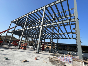2 Floor Metal Frame Prefabricated Furniture Showroom Exhibition Hall Design Steel Structure Building