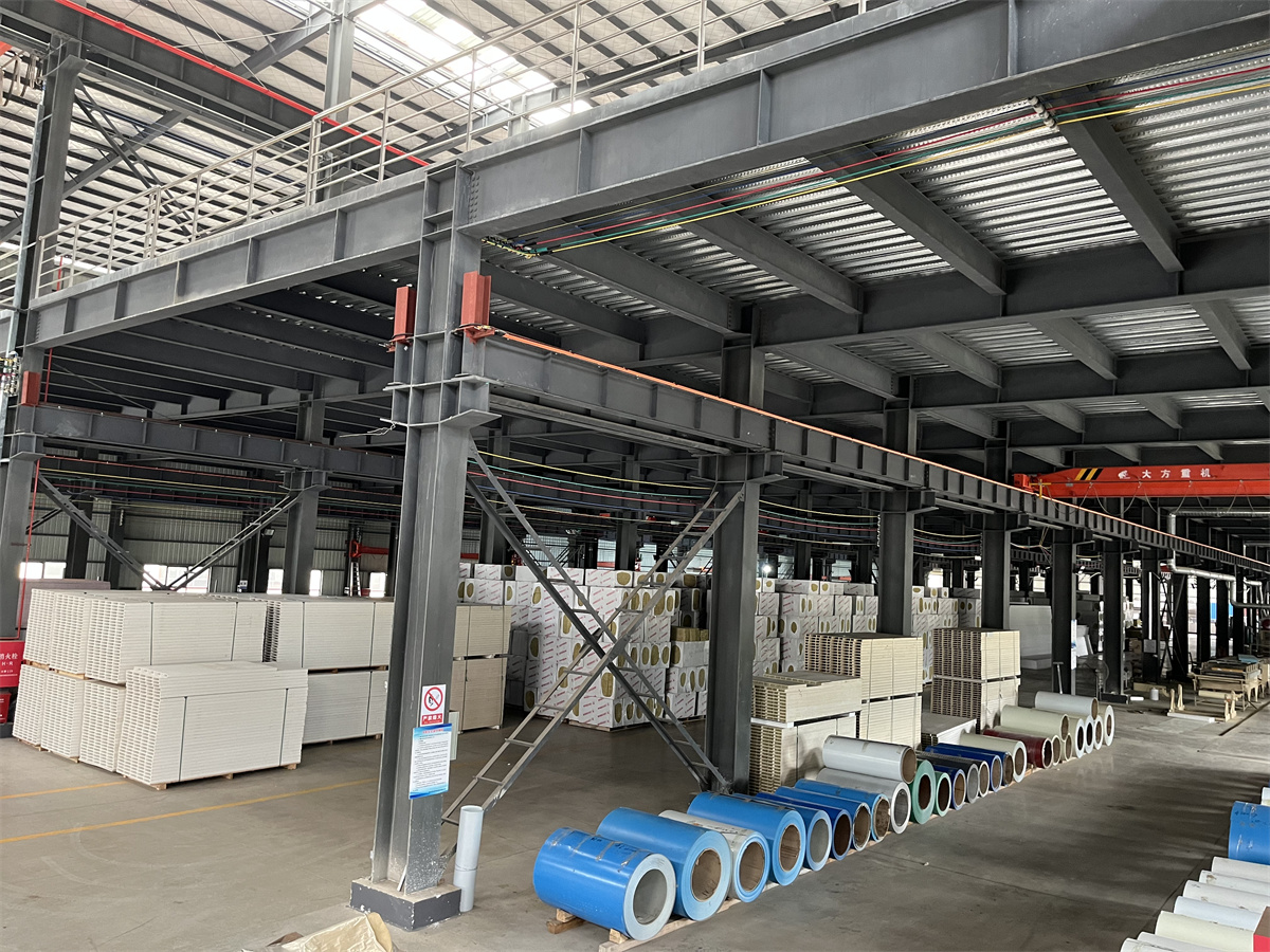 Industrial Prefabricated Construction Steel Structure Workshop Building with Mezzanine Floor 