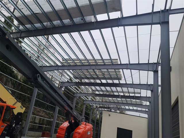 50mm Rock Wool Sandwich Panel Prefabricated Steel Structure Warehouse for Vancouver